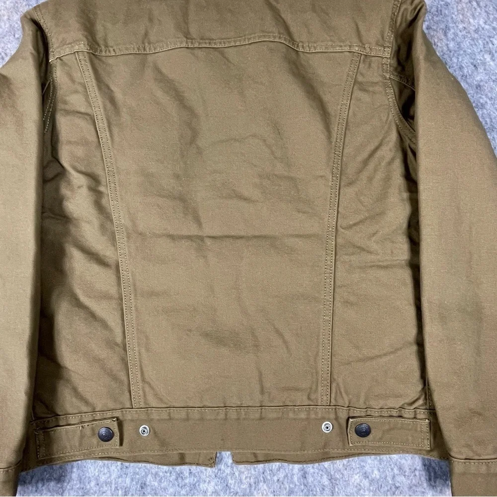 Levi’s Iconic Cozy Durable Warm Canvas Sherpa Lined Trucker Jacket - NWT - Sz S